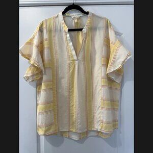 NWOT Matilda Jane Summer Picnic Dream Chasers Top Yellow Women Large L New